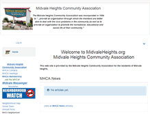 Tablet Screenshot of midvaleheights.org